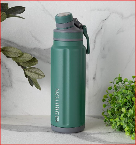 Aqua Alchemy Hot & Cold Thermos Water Bottle (Green) - 850 ML Stainless Steel